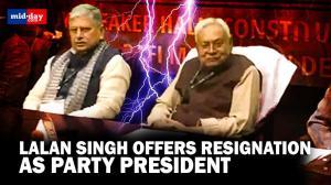 Lalan Singh offers resignation as Party President at JDU National Executive