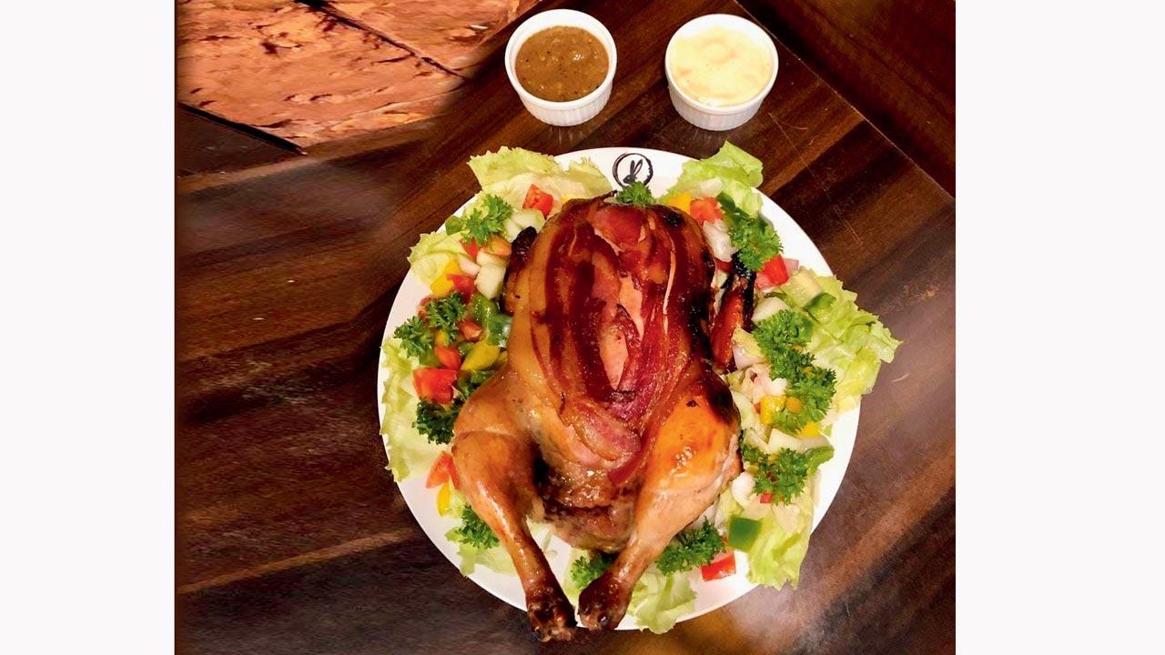 Well-stuffed chicken