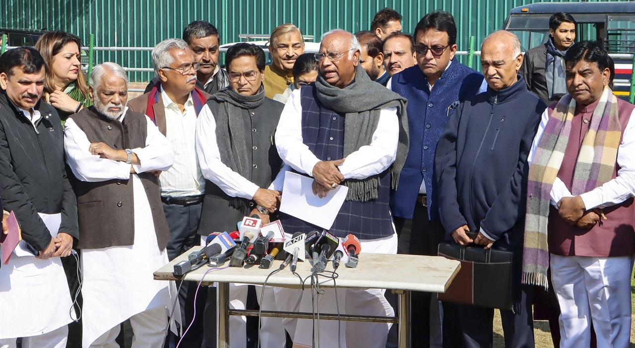 INDIA bloc parliamentary leaders to meet in Mallikarjun Kharge's chamber