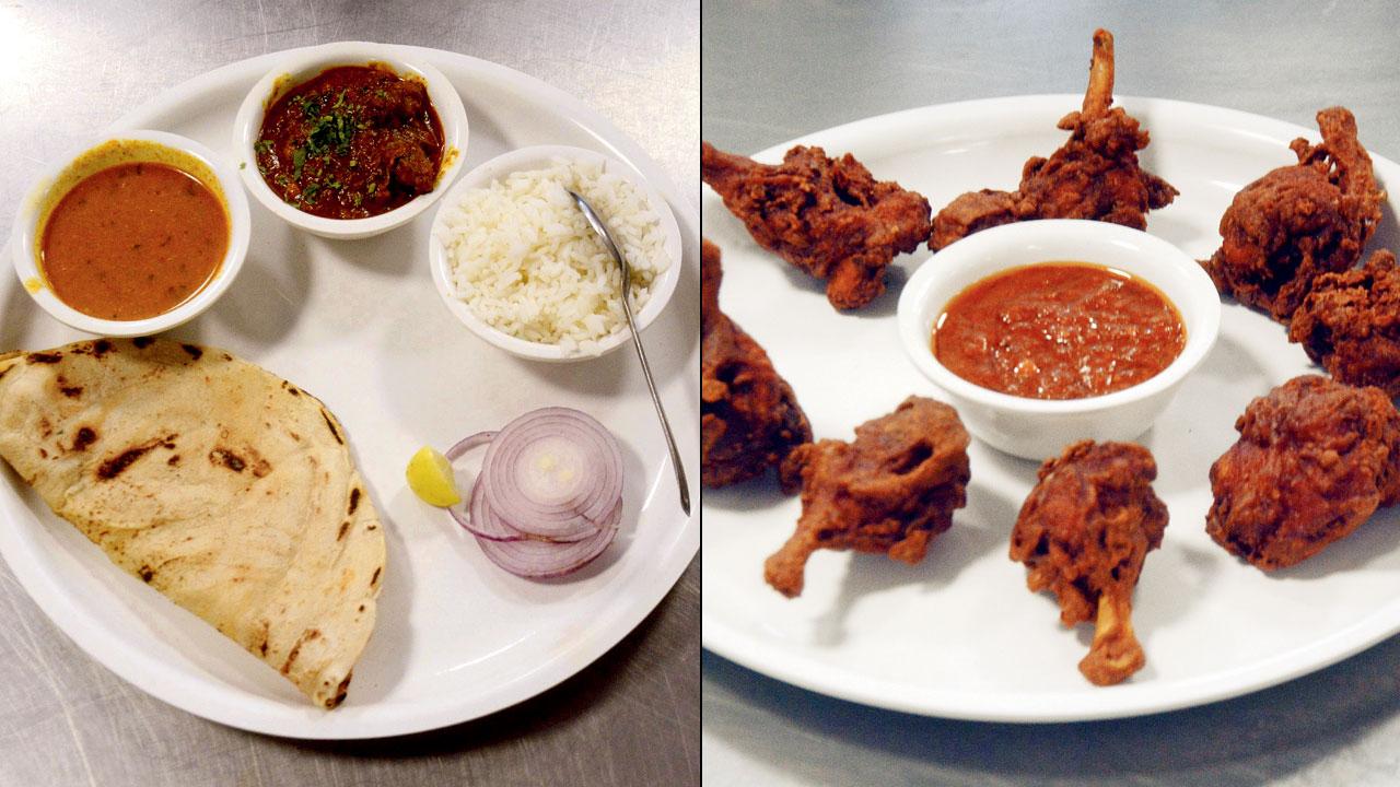 Coastal delight Malvani Chicken Thali and Mumbai’s favourite Chicken Lollipop jostle for space on the popularity index at the canteen. Fresh fish and meat are sourced every day, while the Malvani masala comes straight from Malvan