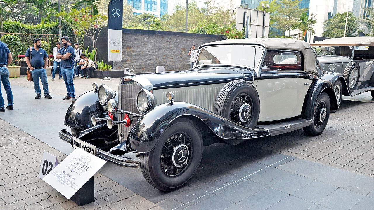 A Mercedes Benz 500K showcased at a previous edition of the rally