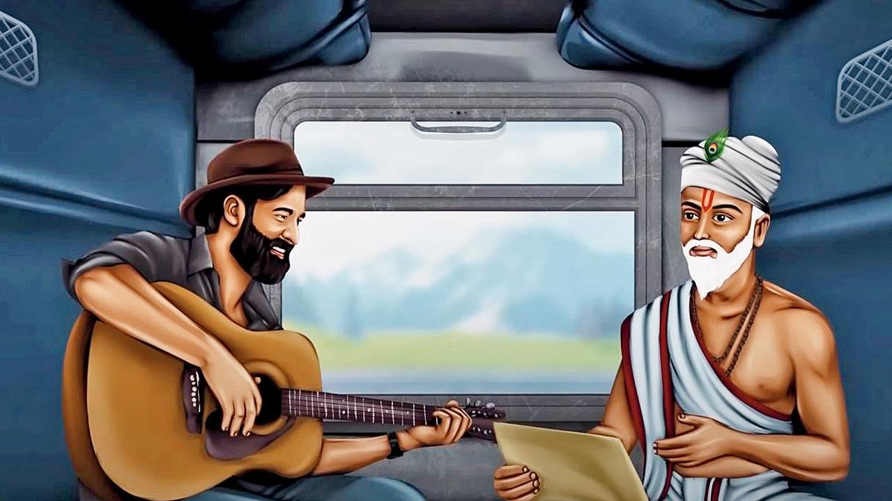 A moment from the music video of Rahgira mila Kabir se. Pic Courtesy/Youtube