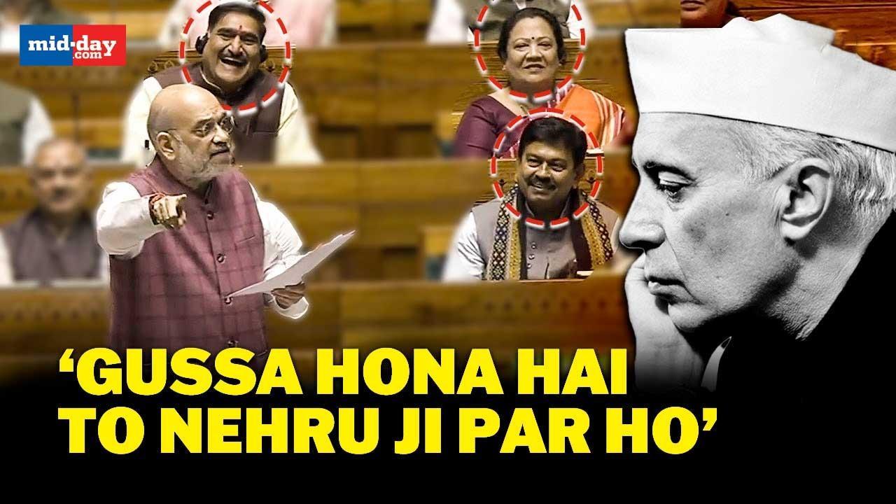 Kashmir issue: “Gussa hona hai to Nehru ji par ho…”Amit Shah takes aim