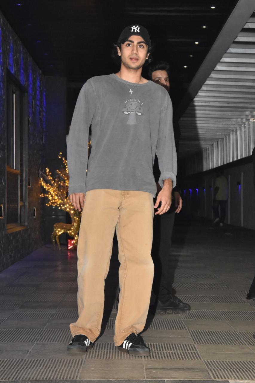 Arhaan, the son of Arbaaz Khan and Malaika Arora, attended the birthday party to show his support for his uncle.