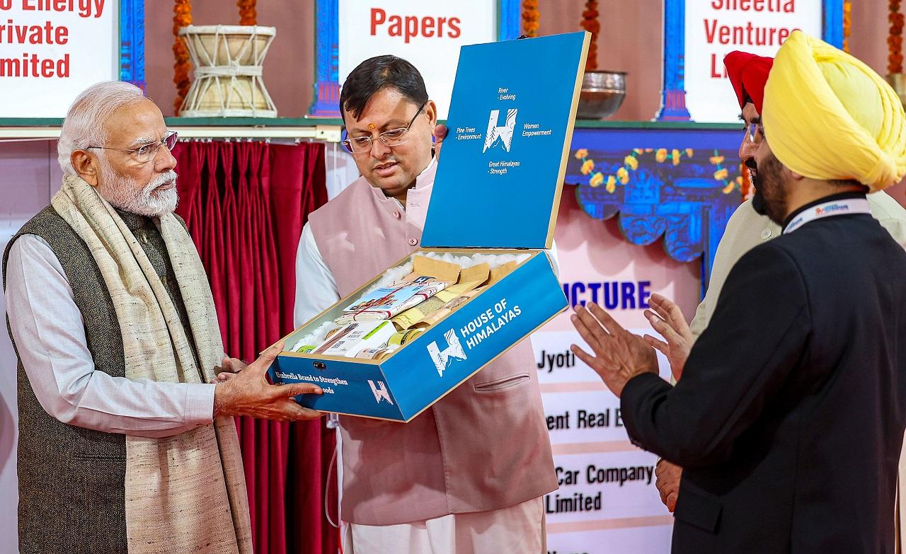PM Modi also launched the House of Himalayas brand to promote local products manufactured by women's self-help groups in the international markets