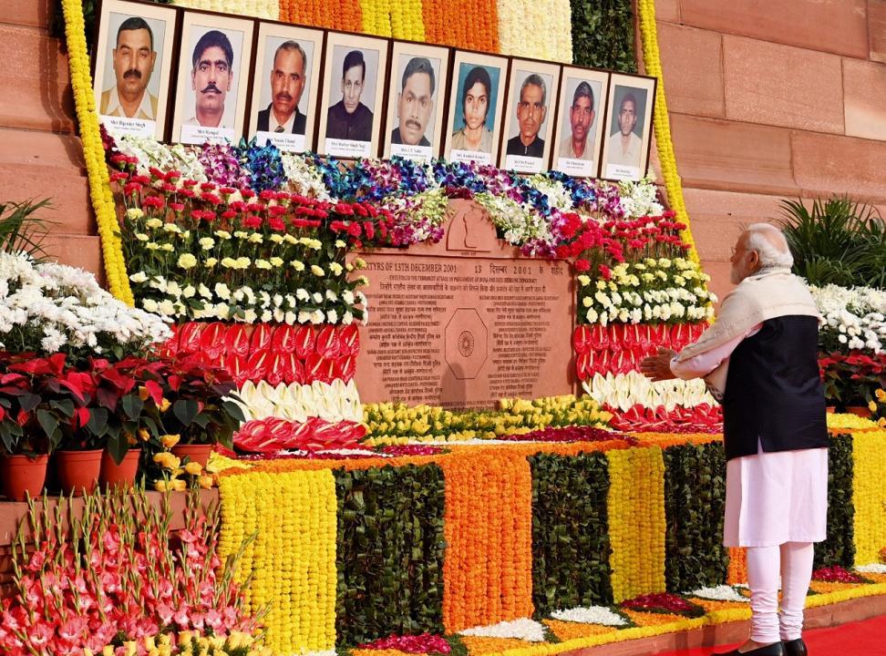 PM Modi, others pay tributes to fallen jawans on 22 years of Parliament attack