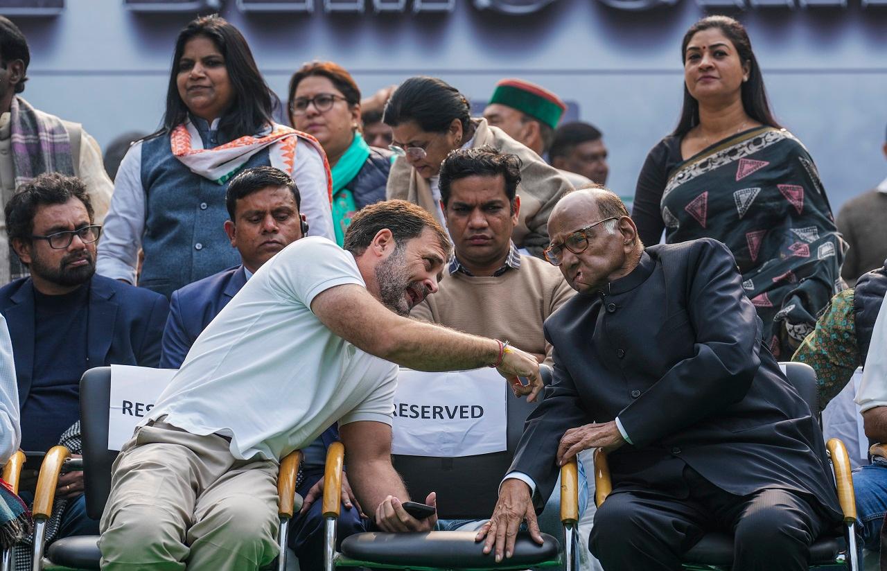 <p>The Members of Parliament, suspended from the Parliament`s Winter Session, were also present at the protest</p>