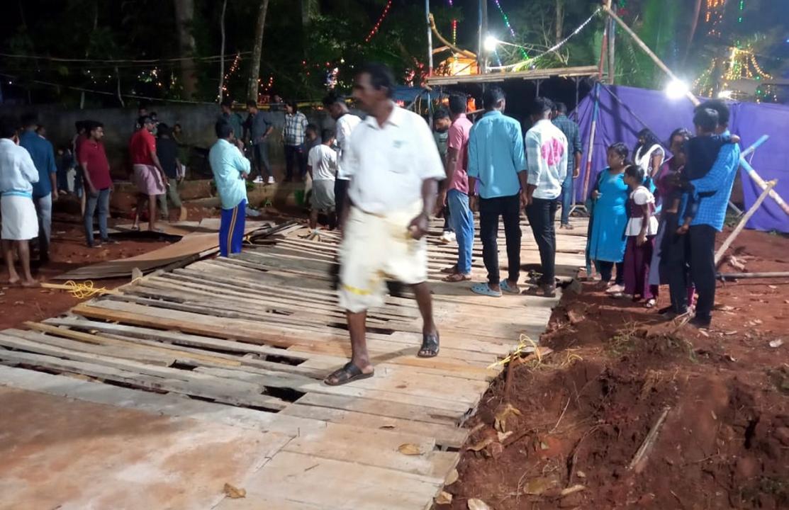 Temporary bridge set up for Christmas celebrations in Kerala village collapses