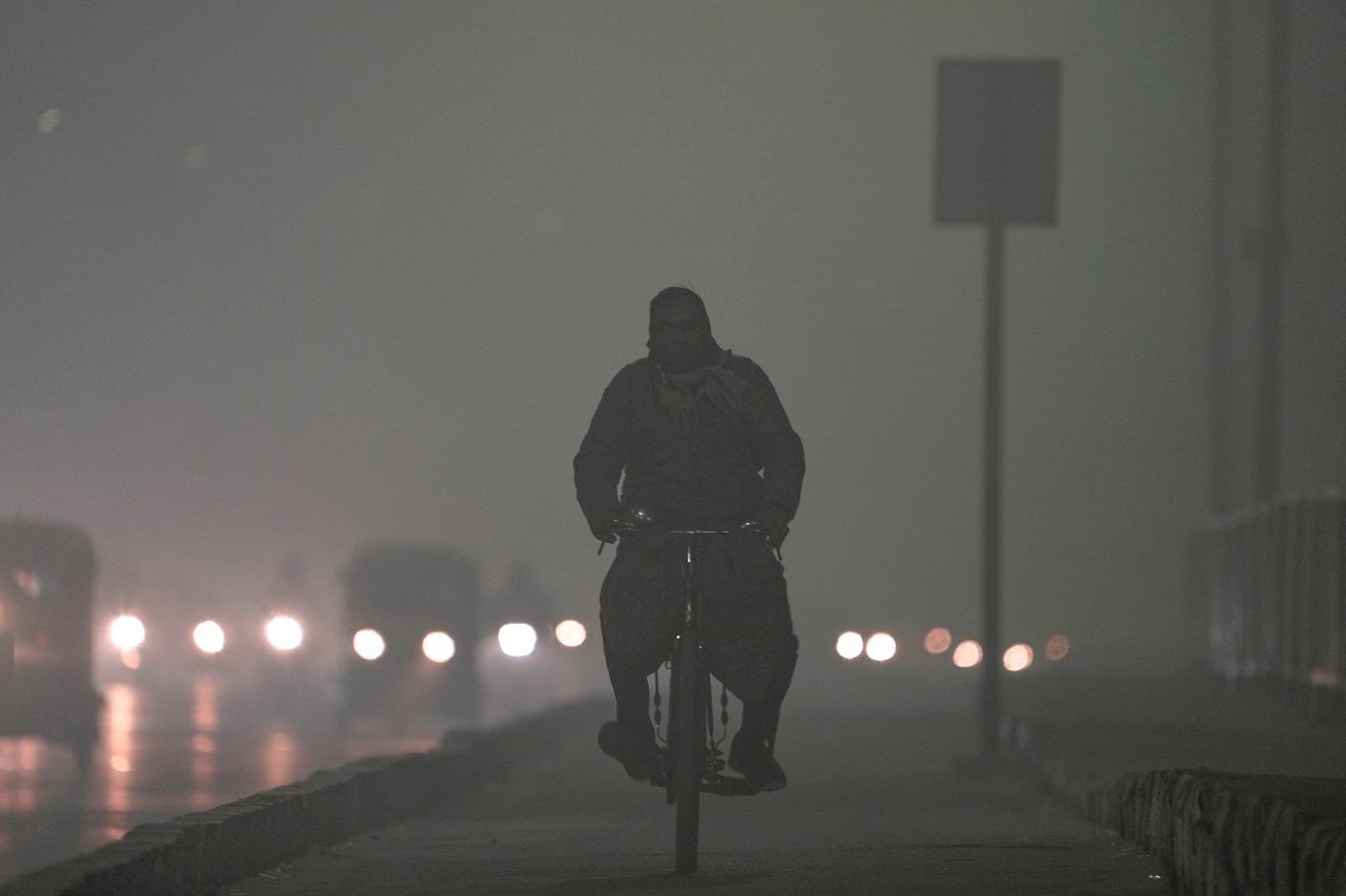 The relative humidity at 8.30 am was 95 per cent in Delhi, the IMD said