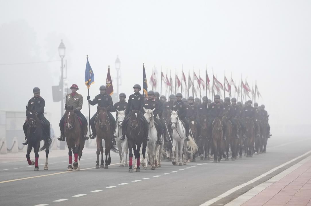 In Photos: Rehearsals for 75th Republic Day parade kick off in Delhi
