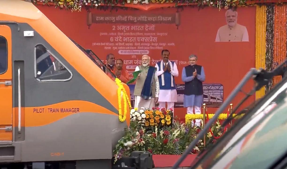 PM Modi inaugurates redeveloped Ayodhya railway station, flags off 8 trains