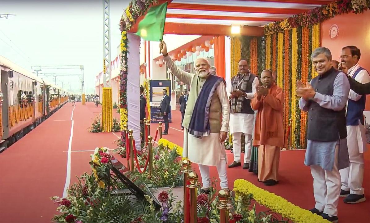 PM Modi inaugurates Ayodhya Dham Railway Station; flags off Vande Bharat, Amrit Bharat trains