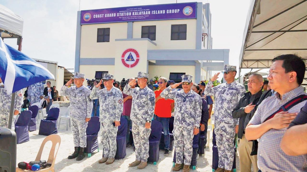 Philippines opens new coast guard base in South China Sea
