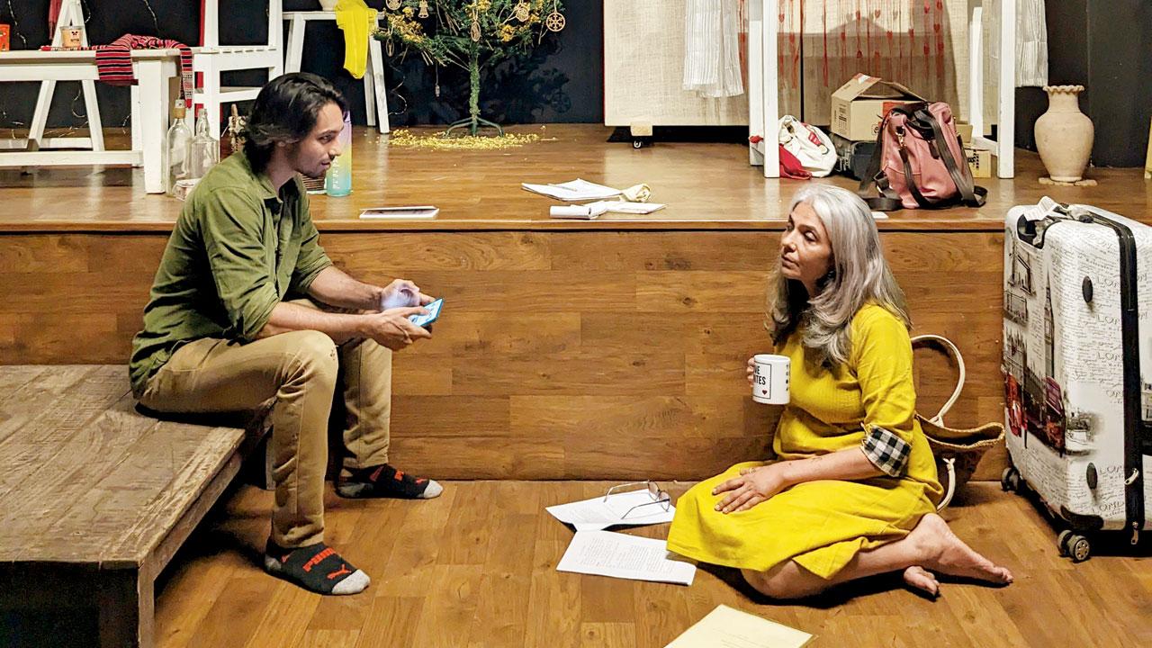 A moment from the rehearsals