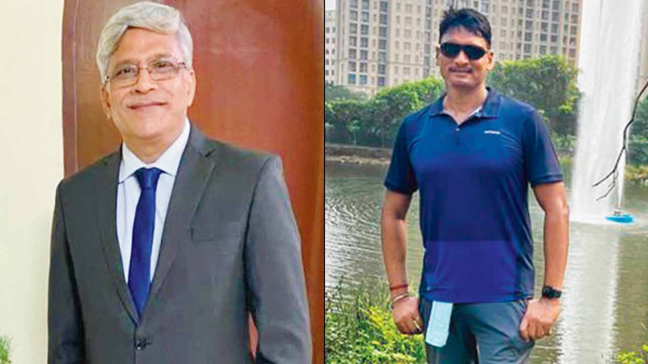 Rocky Gonsalves, an administrator appointed by the divisional joint registrar at Konkan Bhavan (right) Yogesh Desai, deputy registrar
