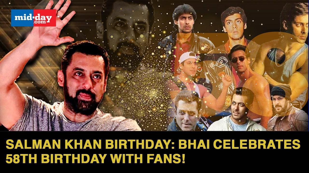 Salman Khan Birthday: Salman Khan Waves To His Fan On His 58th Birthday