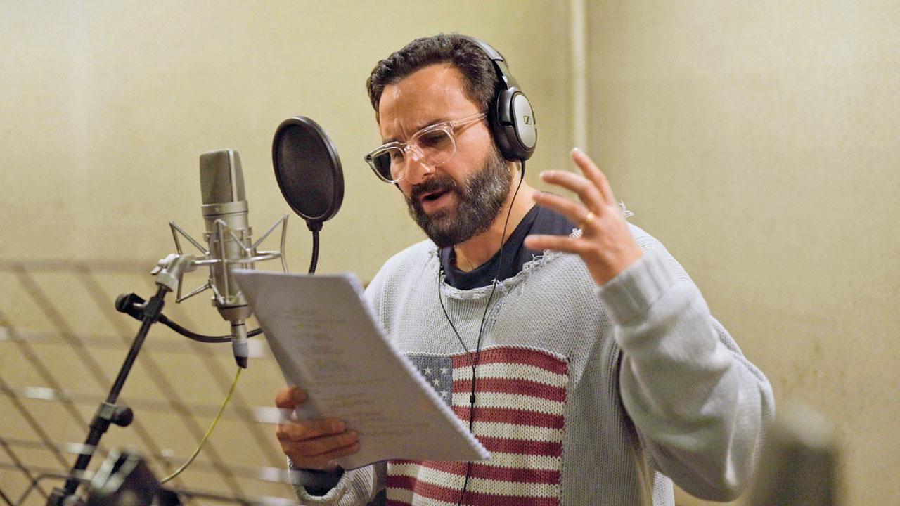 Saif Ali Khan recording for Wastelanders