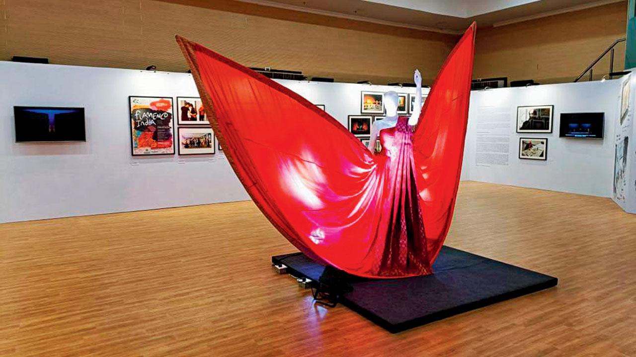 An installation inside the museum inspired by Saura’s Spanish designs