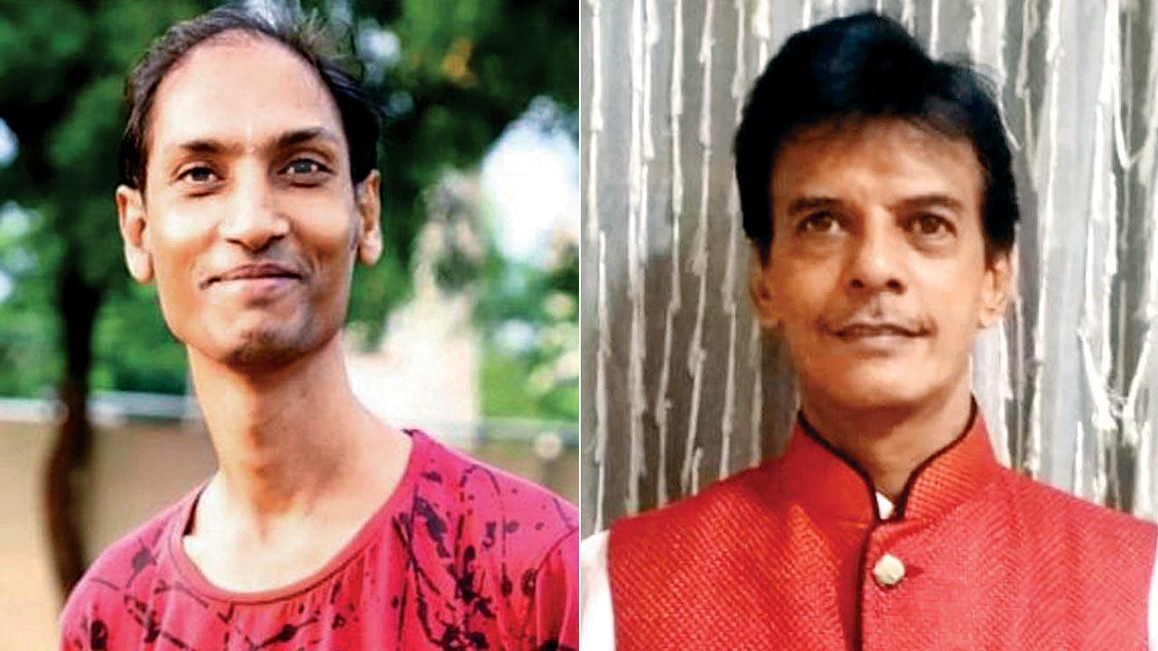 Sandip Shah of Reshmo Jeevdaya Trust; (right) Mitesh Rathod,  trustee, Karuna Trust