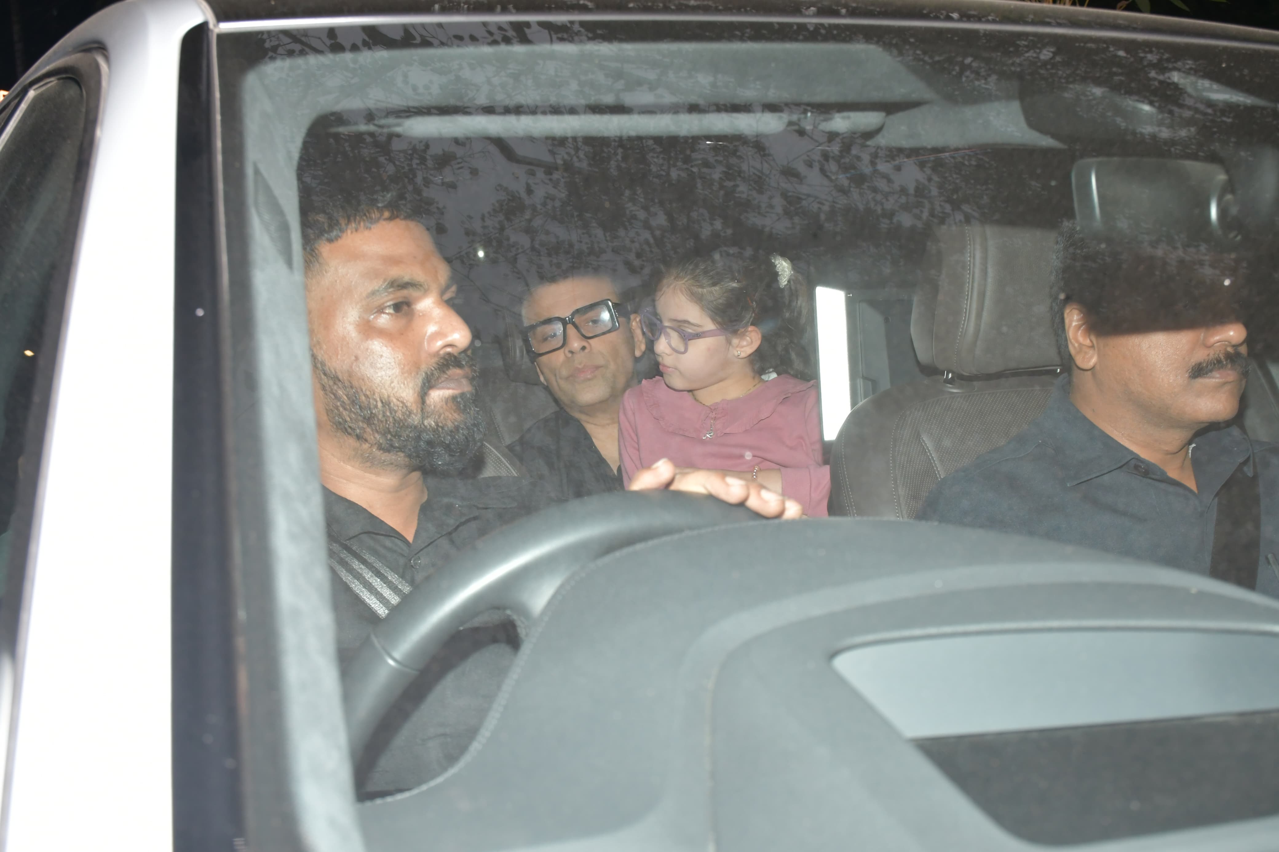 Karan Johar was snapped with his twins