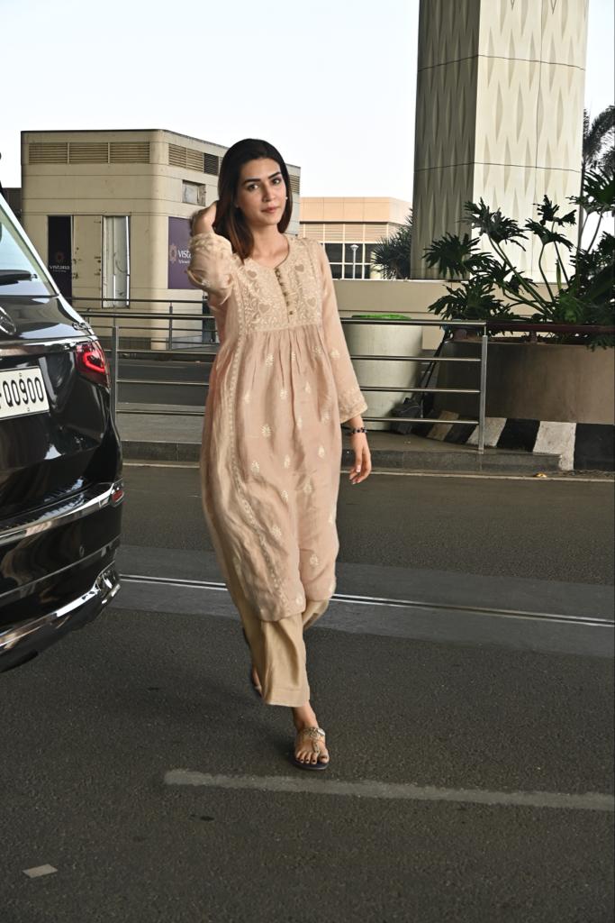 Kriti Sanon wore a stunning beige suit for her airport look