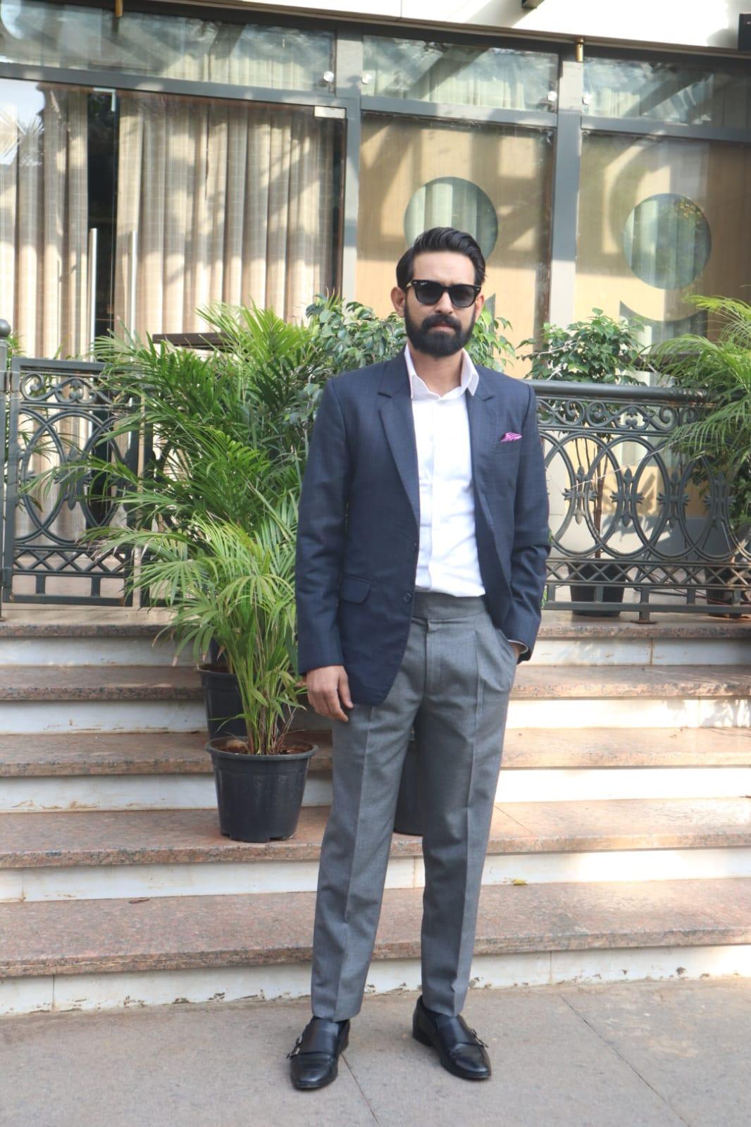 Vikrant Messy looked dashing in formal wear as the actor went out and about in the city