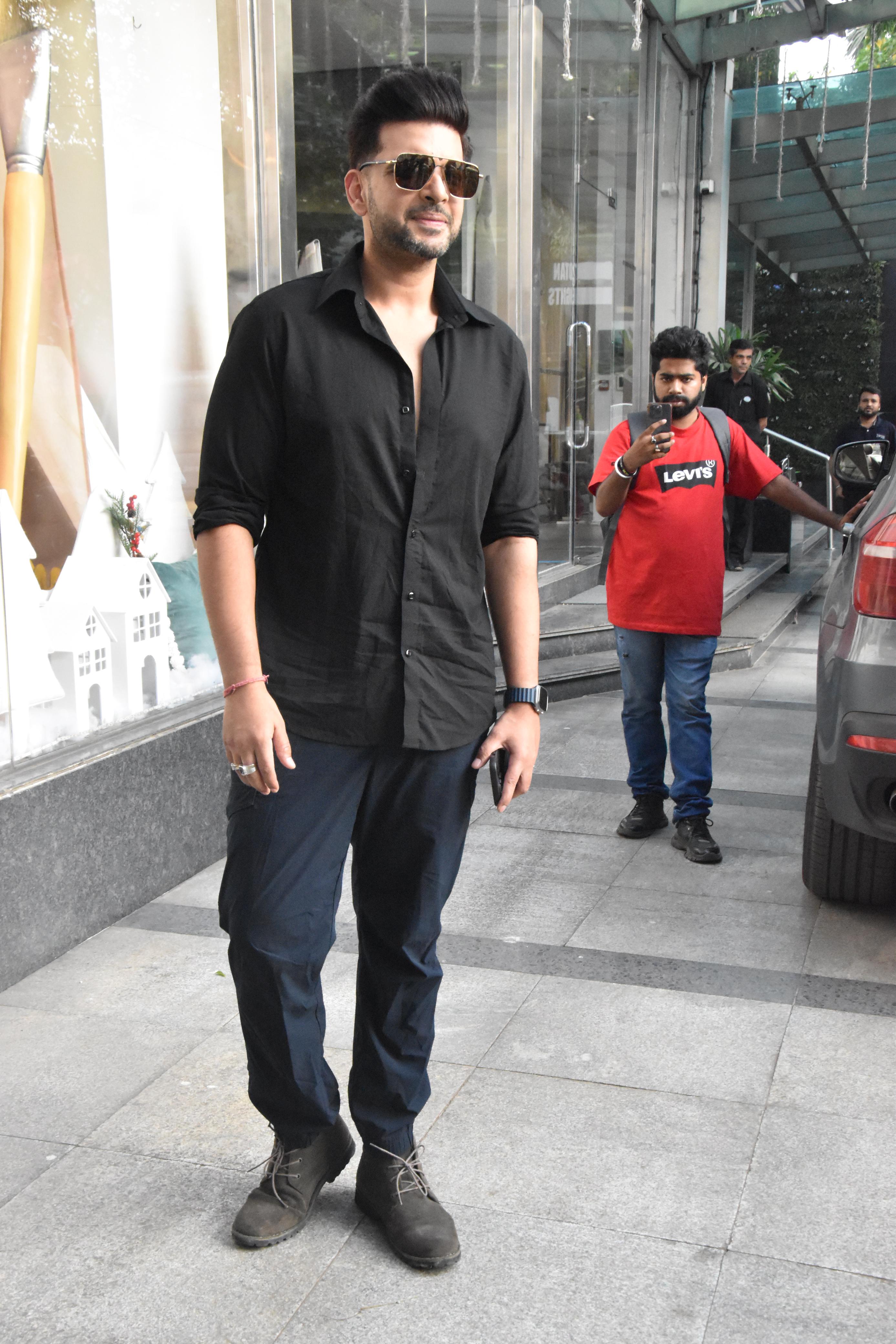 Karan Kundra was clicked as he went out and about in the city