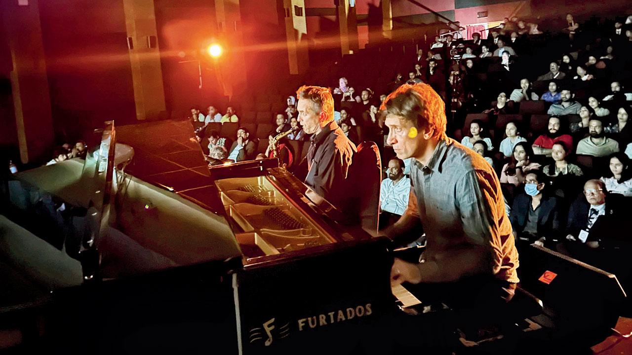 Stan De Nussac and Robert Piéchaud at the concert