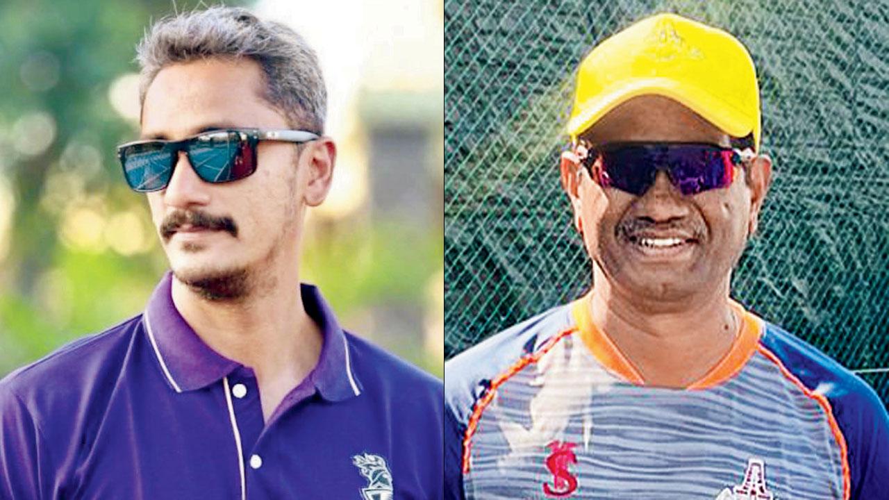 TN head coach Sulakshan Kulkarni (right) Mumbai head coach Omkar Salvi