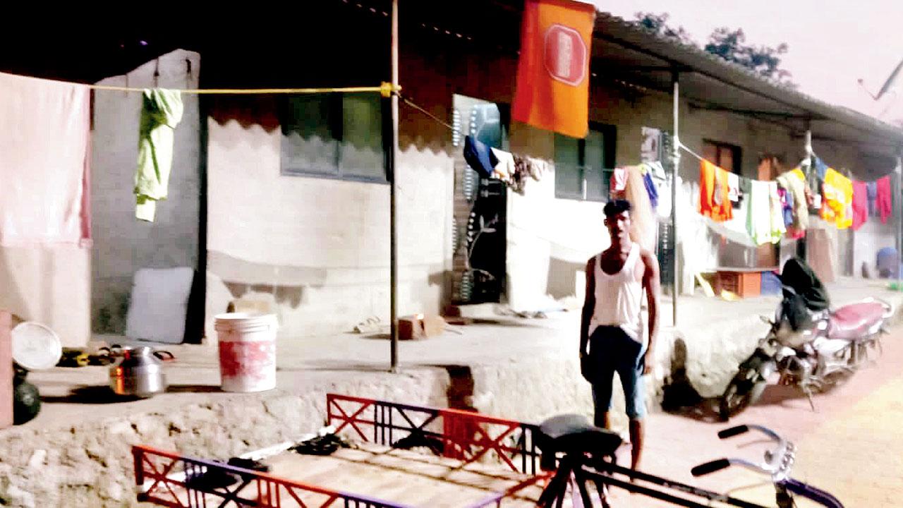 The house set up by the accused on government land under a gram panchayat scheme