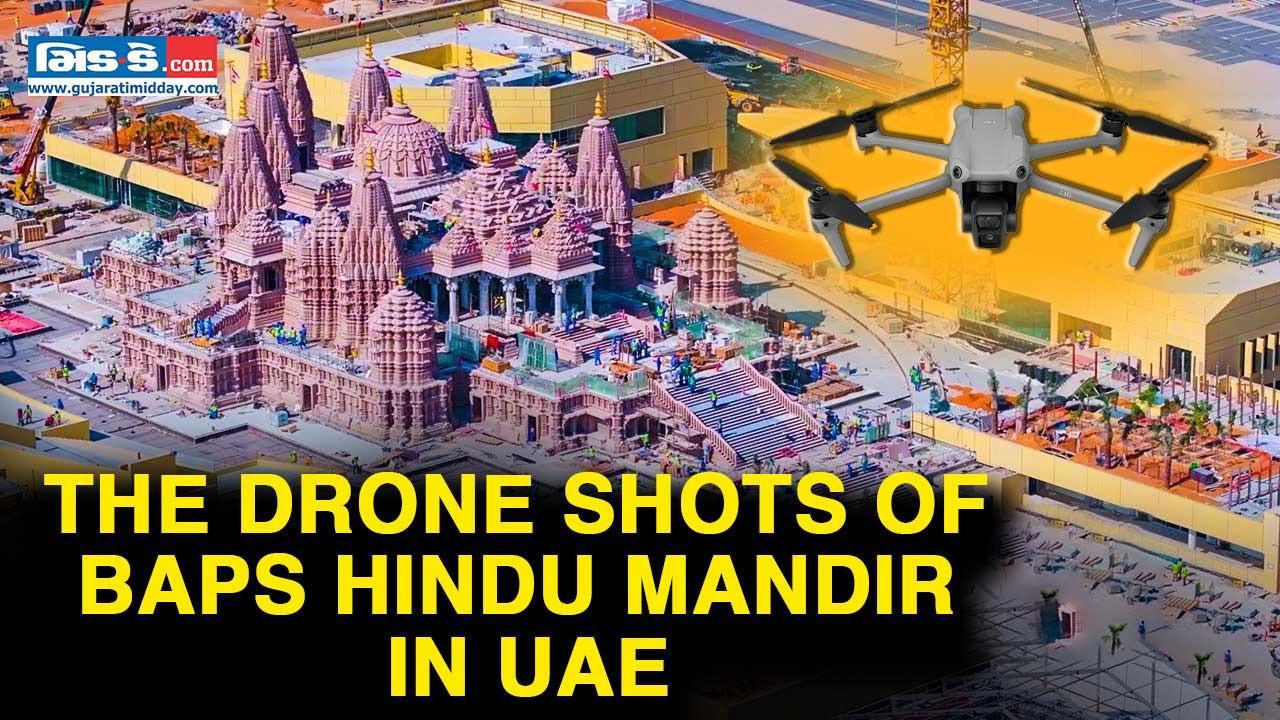 First Drone Shots Of UAE's First BAPS Hindu Temple; PM Modi To Inaugurate In Feb