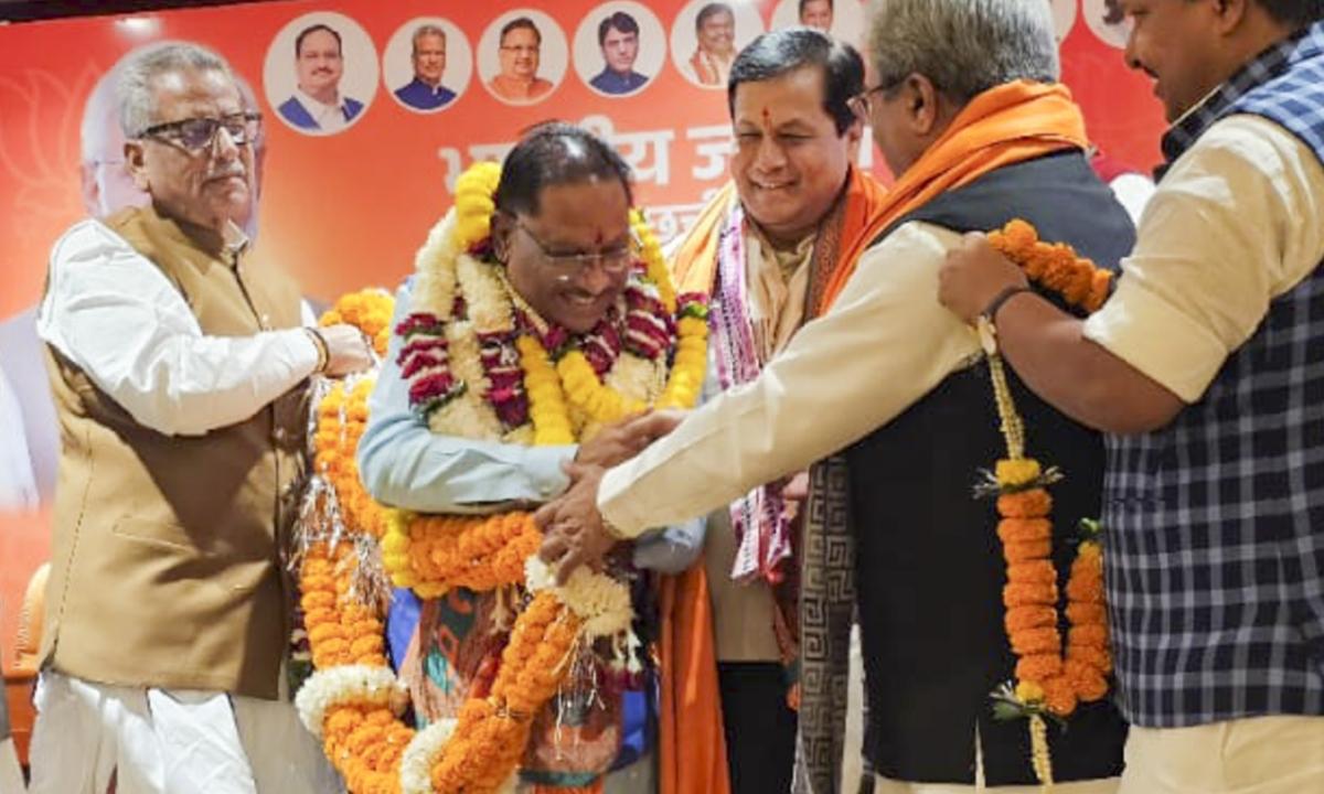 Sai, a prominent tribal face of the saffron outfit in the state, was on Sunday elected as the legislature party leader at a meeting attended by all the 54 newly-elected BJP MLAs