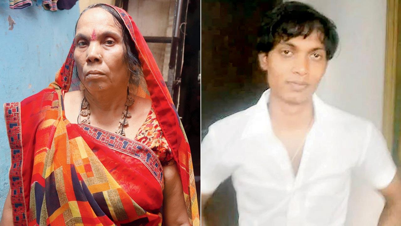 Savitri Rajbhar has had to divide her time between he brother’s Dindoshi home and her daughter’s Varanasi residence after the police sealed her Kandivali home following her son Vidyadhar Rajbhar’s arrest. Pic/Anurag Ahire; (right) Vidyadhar Rajbhar alias Gotu has been missing since 2015 His last known location according to the police was Guwahati. File pic