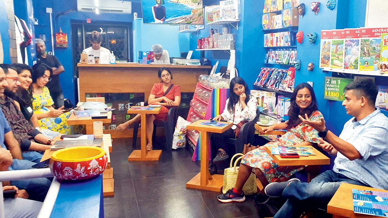 Travellers discuss their plans for the upcoming year at the venue