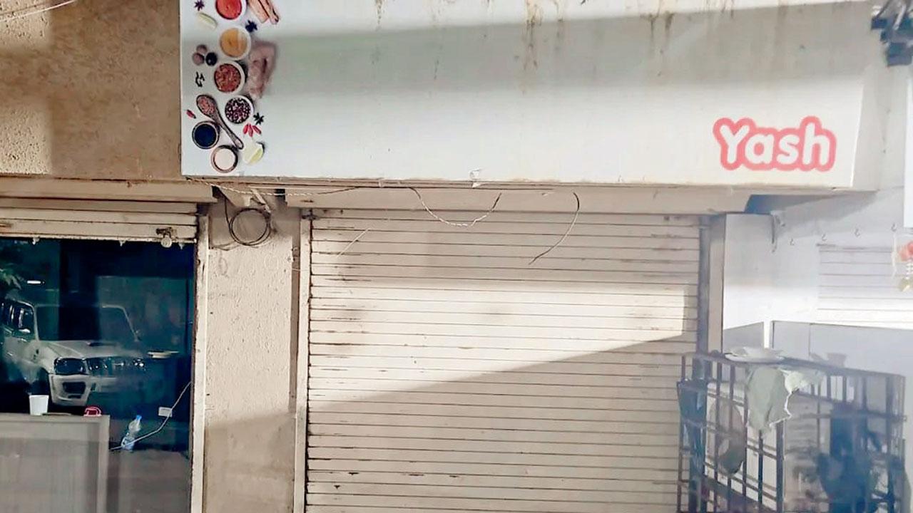 The office of Yash Caterers in Kandivli West. File pic