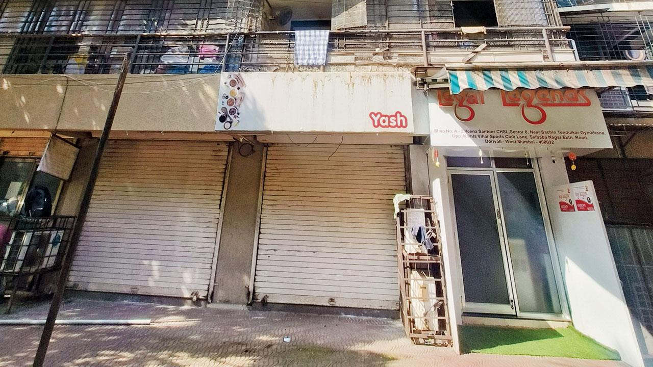The office of Yash Caterers at Mahavir Nagar in Kandivli West