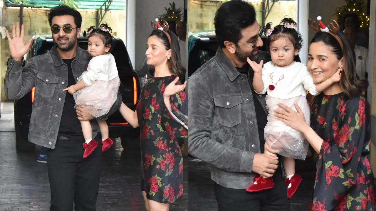 For the first time, Ranbir Kapoor and Alia Bhatt made a public appearance with their daughter Raha. During their annual Christmas lunch they surprised fans by posing with her. Read More