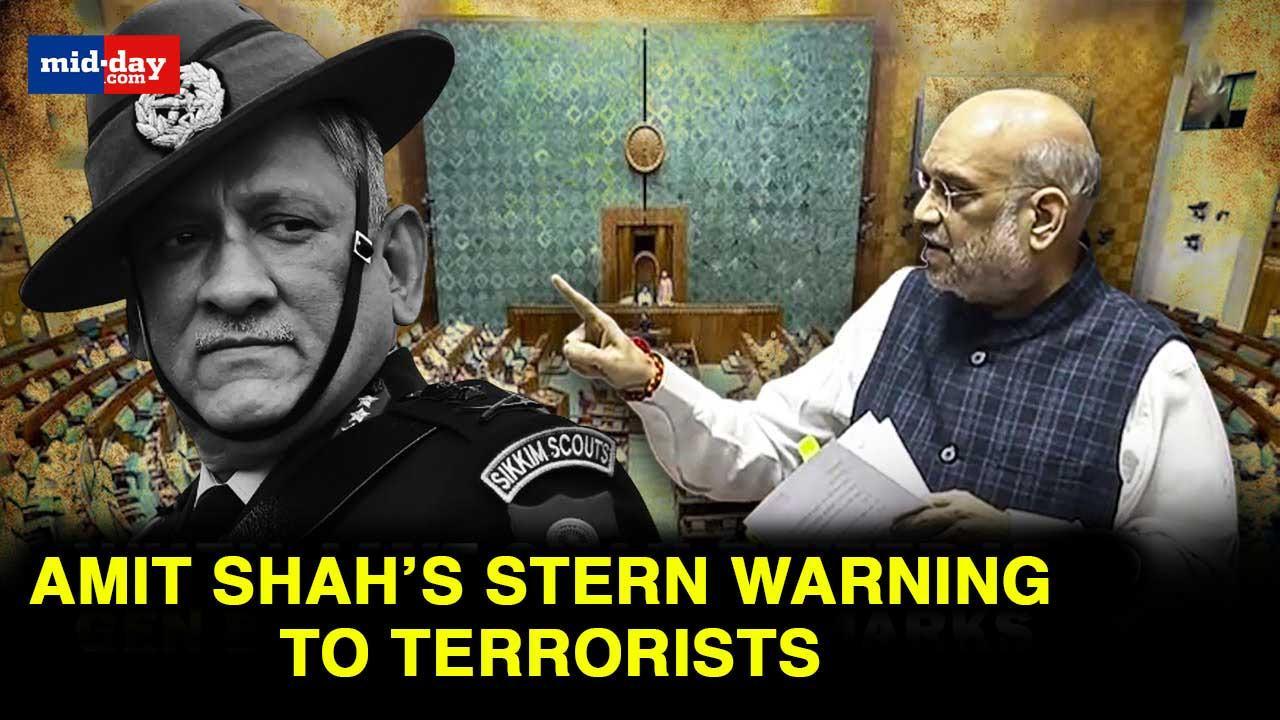 Amit Shah reiterates Gen Bipin Rawat’s remarks to warn terrorists