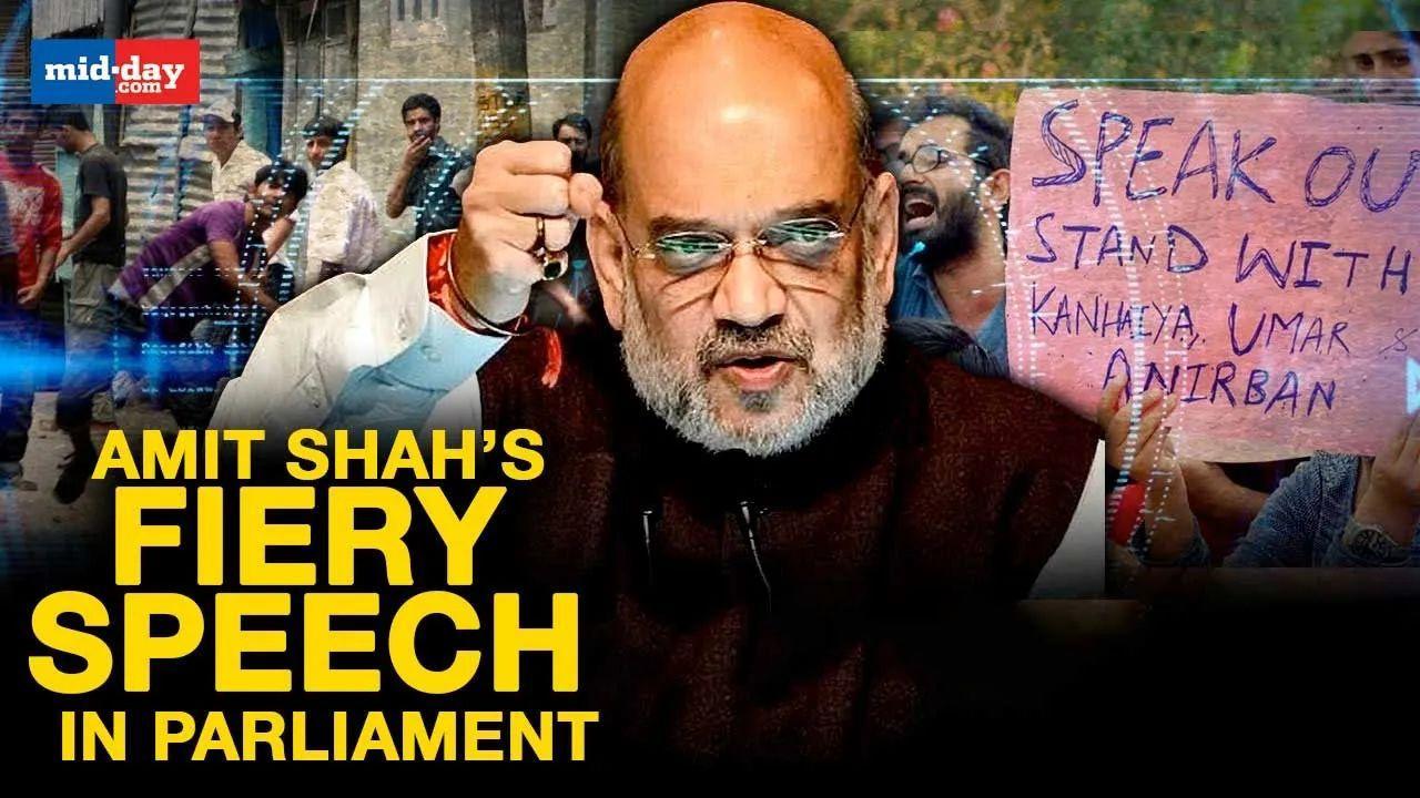 Parliament Winter Session: Watch Amit Shah's fiery speech in Parliament