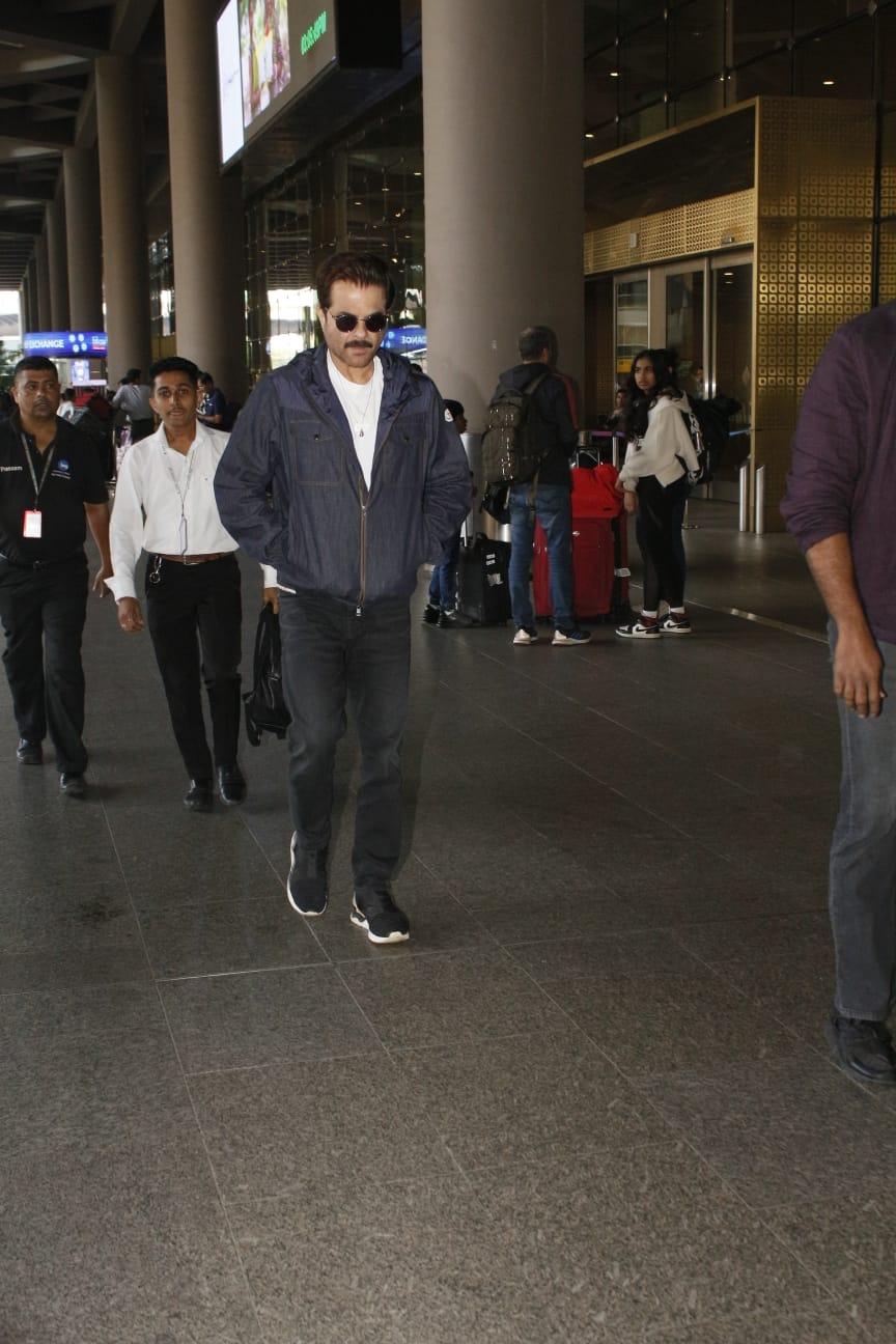 Anil Kapoor was spotted looking suave at the airport today