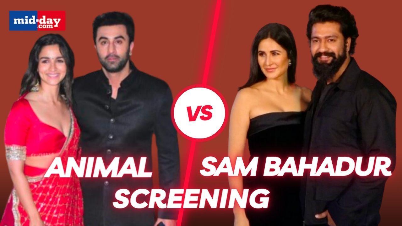 Animal vs Sam Bahadur: Ranbir & Alia at Animal Premiere Vs Vicky & Katrina