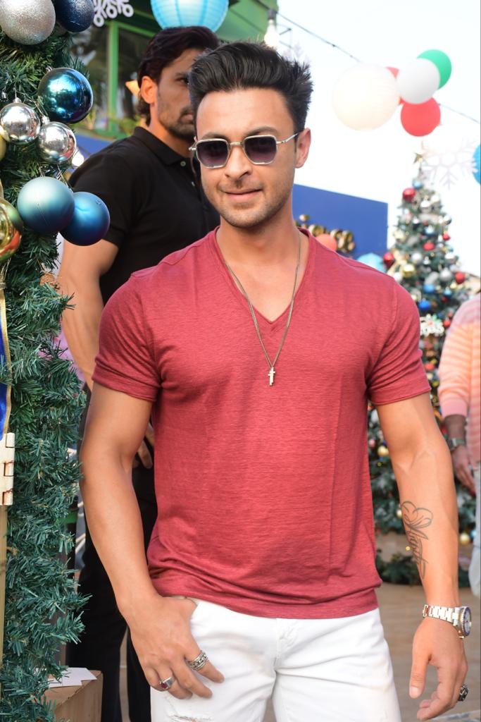 Ayush Sharma was spotted at an event in Mumbai today