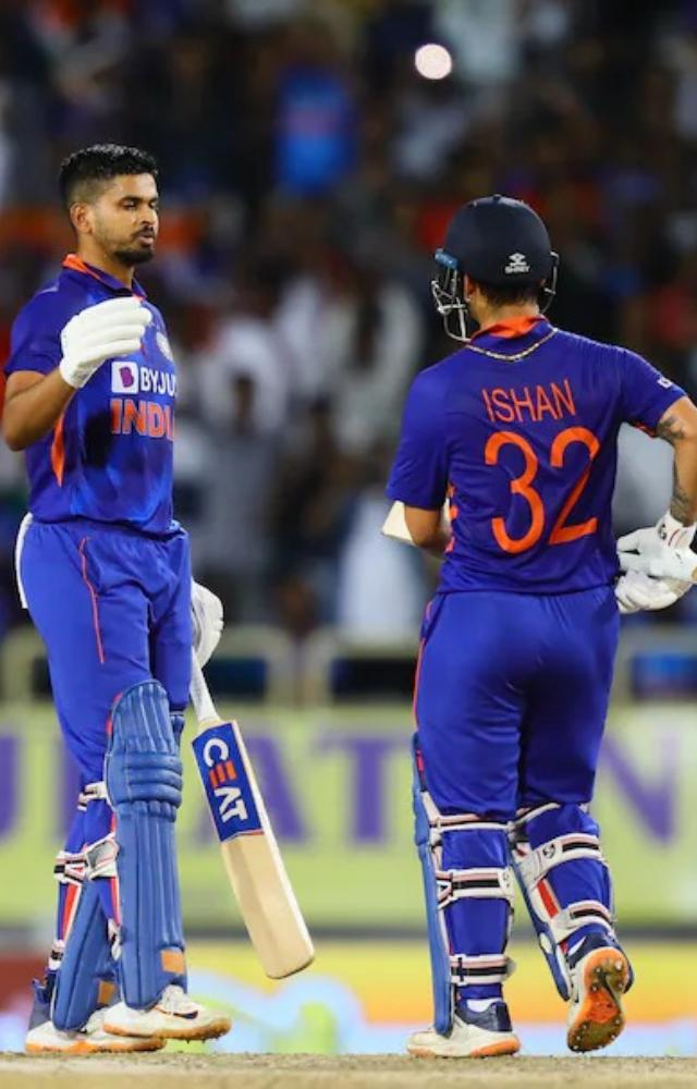 On October 9 2022, Shreyas Iyer and Ishan Kishan stood strong and constructed a partnership of 161 runs vs Proteas. Iyer scored 113 and Kishan scored 93 runs