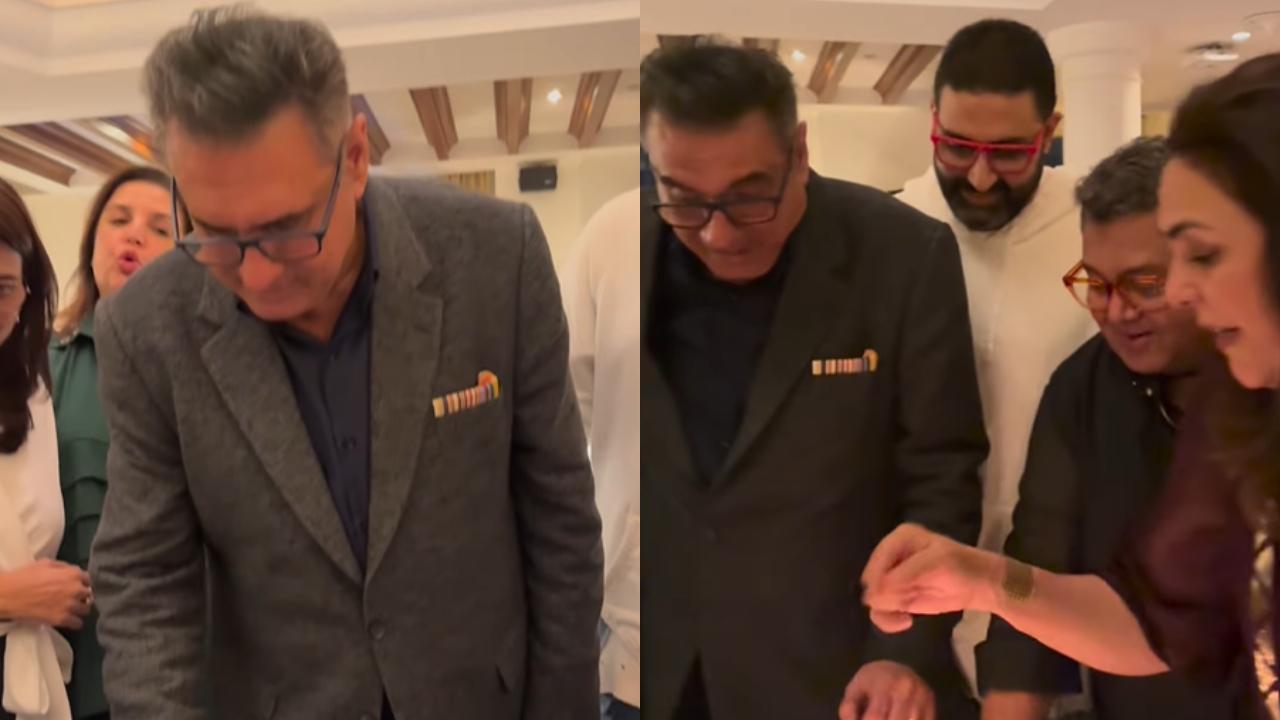 Boman Irani celebrates birthday with friends Farah Khan, Abhishek Bachchan; see inside video