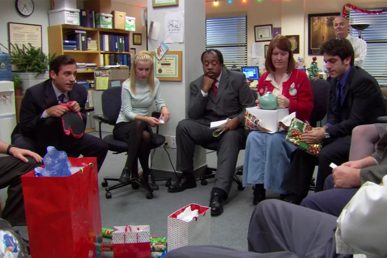 Christmas Party from 'The Office' (Season 2, episode 10) 
Seeing the party is headed for disastrous boredom, Michael breaks corporate policy to buy alcohol for the staff