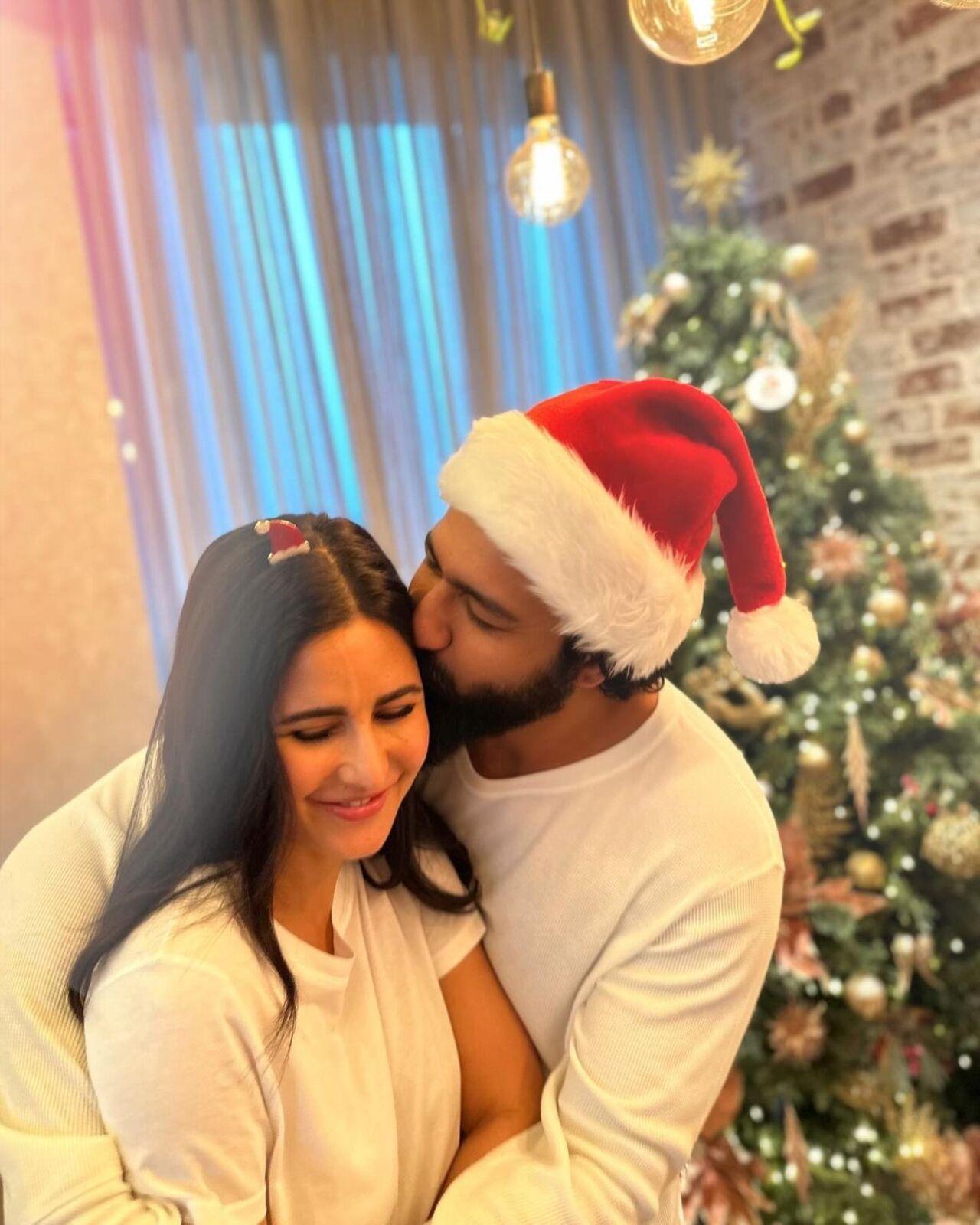 Two days after Christmas, Vicky had treated fans with this adorable picture of him with his wife Katrina