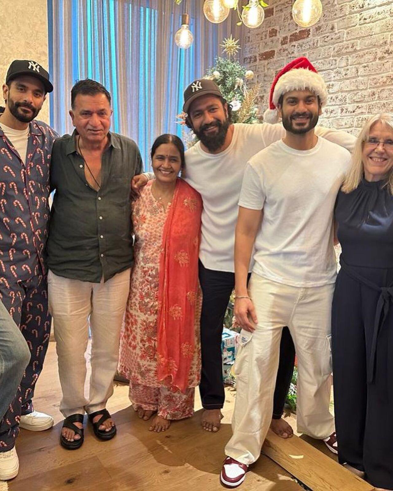 Kaushal's parents and Katrina's mother were also part of the festivities