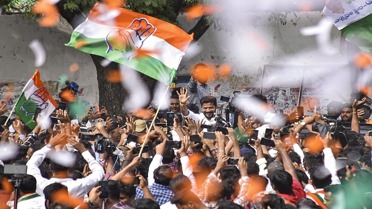 Congress wins Telangana assembly polls with a narrow 2 per cent swing in votes