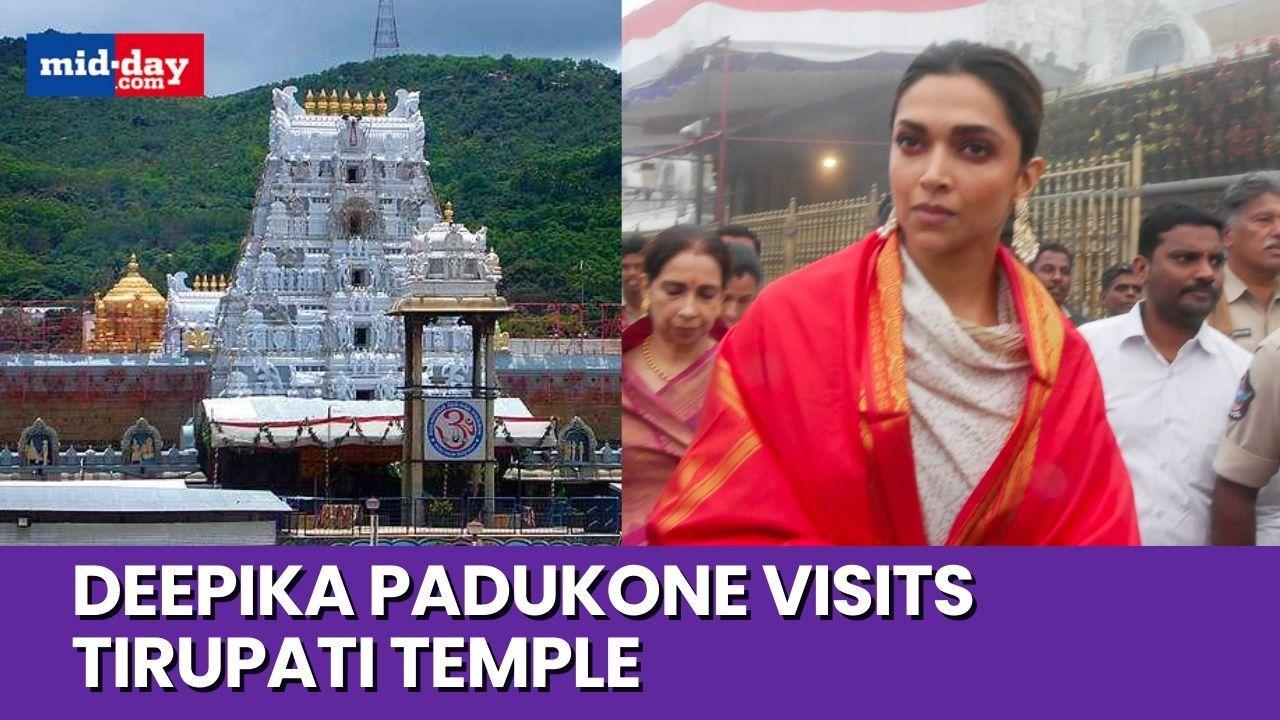  Deepika Padukone seeks blessings of Lord Balaji at Tirupati Temple