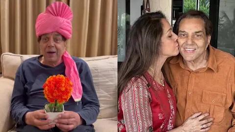 Dharmendra Birthday 2023: Hema Malini took to Instagram to share pics from his birthday celebration. The senior actor also dropped a video to thank everyone. Read More